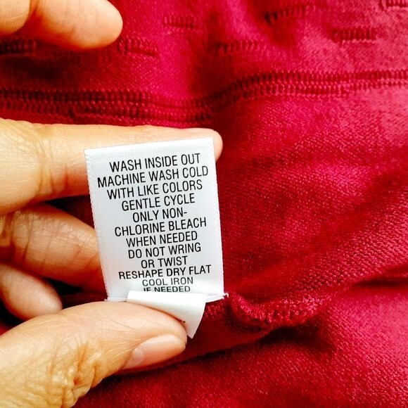 Dana Buchman Viva Wine Red A-Line Silhouette Flowy 3/4 Sleeve Midi Dress Med NWT - Picture 13 of 15